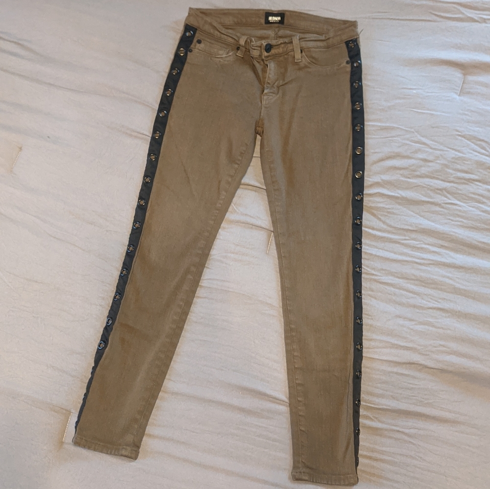Size 28 Hudson jeans in army green